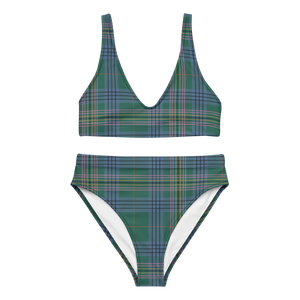 Tartan high-waisted bikini